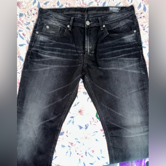 Buffalo David Bitton Black Straight Leg Jeans - Picture 4 of 8